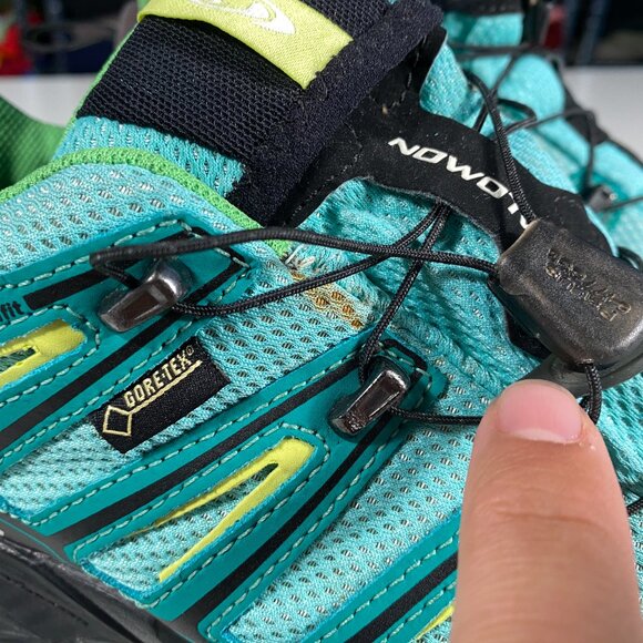145464 - Salomon Gore-tex Contragrip Ortholite Hiking Shoes men's size US 8.5 - Picture 2 of 9
